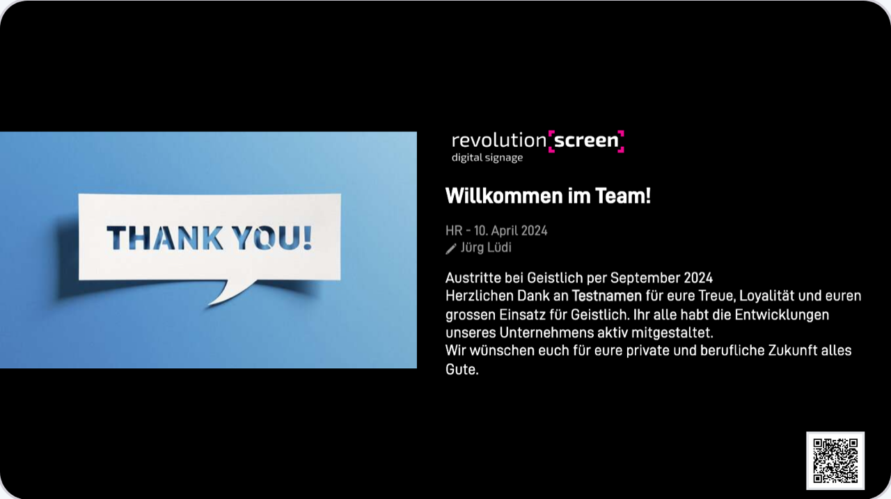 Verabschiedung und Dank – persönliche HR-Botschaft.