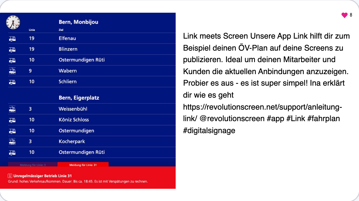 Beispiel auf dem Screen.
